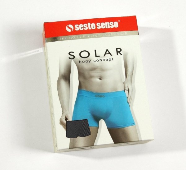 Sesto Senso Solar grafitové Pánské boxerky bezešvé