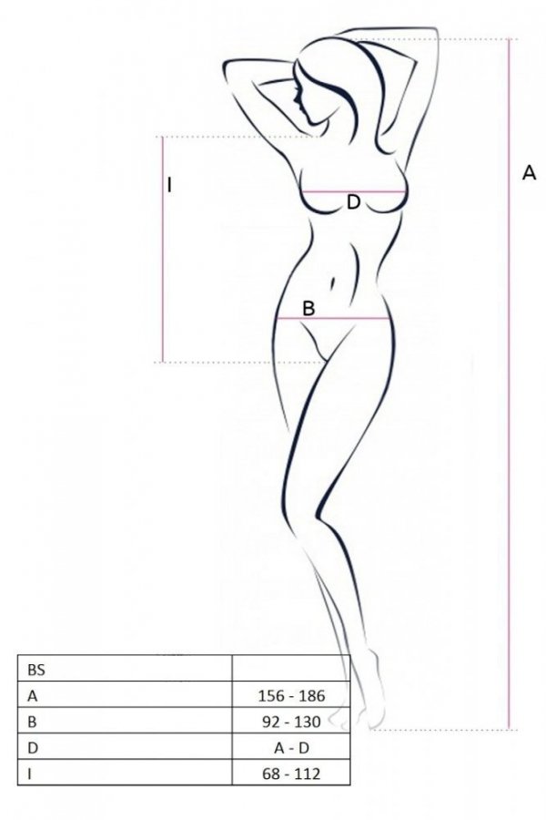 Passion BS087 červené Body