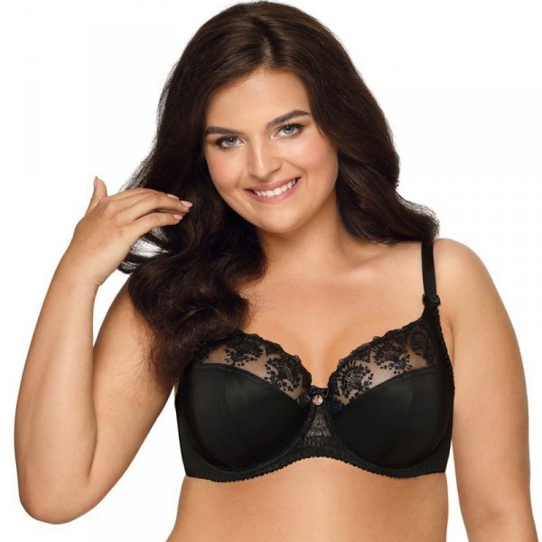 Ava 1922 Freesia černá Podprsenka měkká plus size