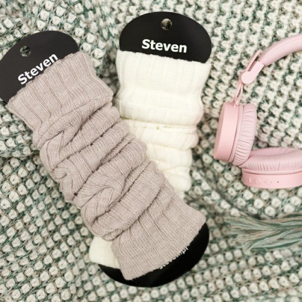 Steven 068 vlněné ecru Dámské návleky