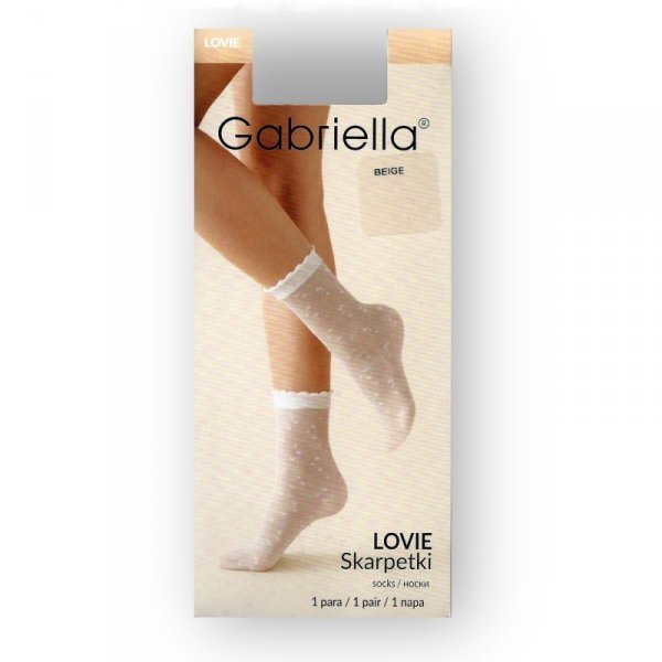 Gabriella Lovie710 beige Dámské ponožky