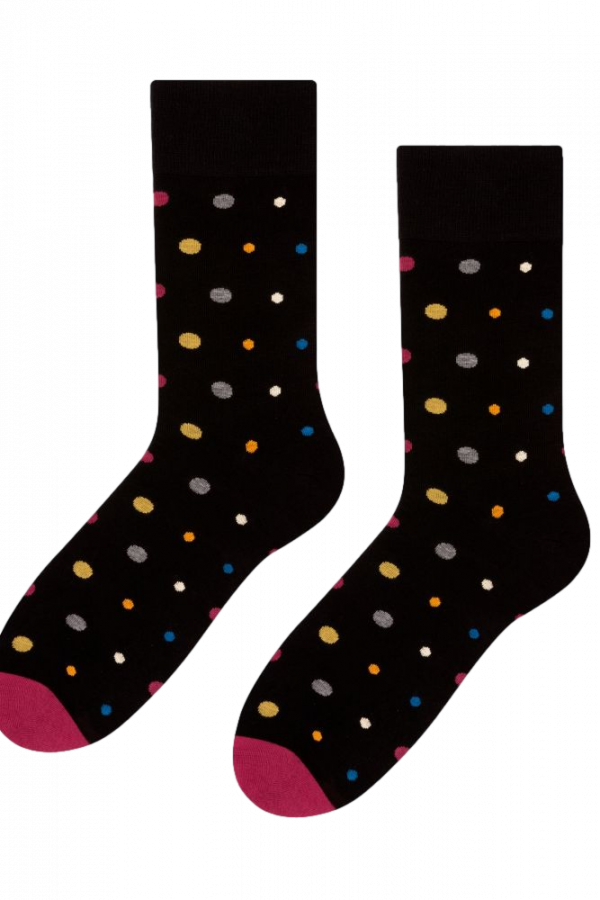 More Mix Dots 140-051 černé Pánské ponožky