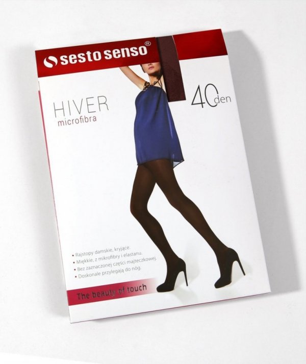 Sesto Senso Hiver 40 DEN Punčochové kalhoty caffe