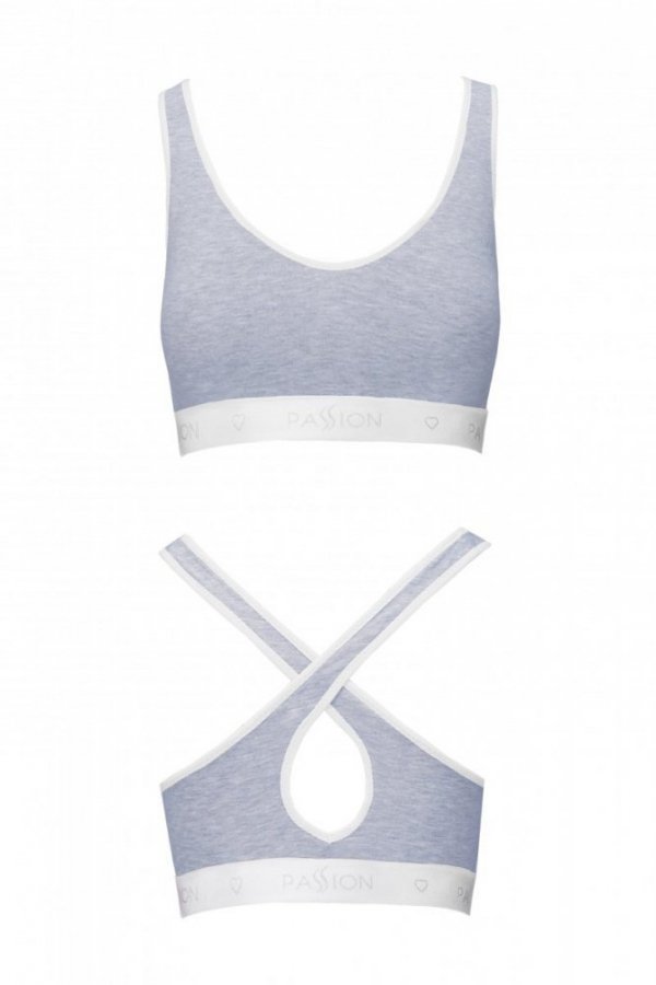 PS012 TOP grey biustonosz bawełniany