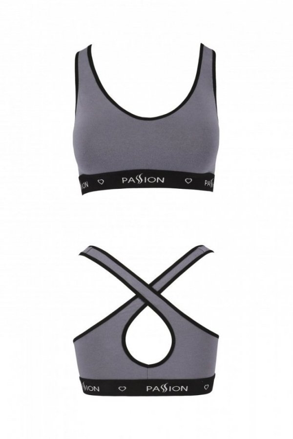PS013 TOP dark grey bawełniany