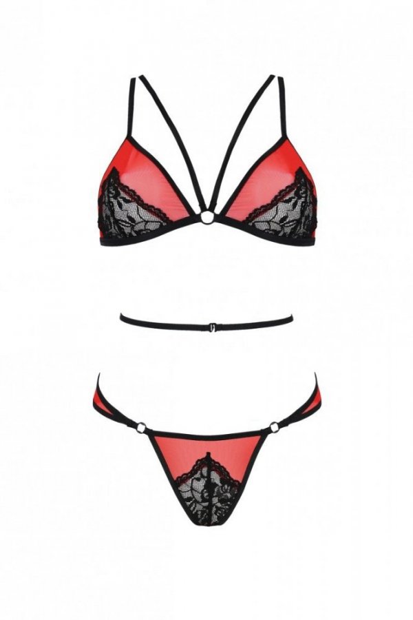 PEONIA SET Komplet czerwone