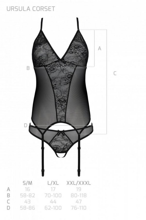 URSULA CORSET Biały koronkowy gorset