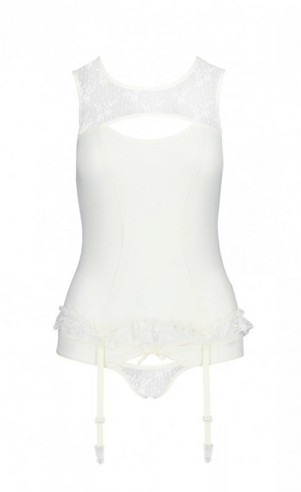 MIA CORSET Biały gorset