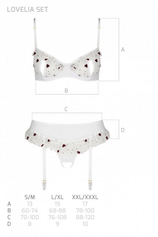 LOVELIA SET Biały zestaw dwuczęściowy
