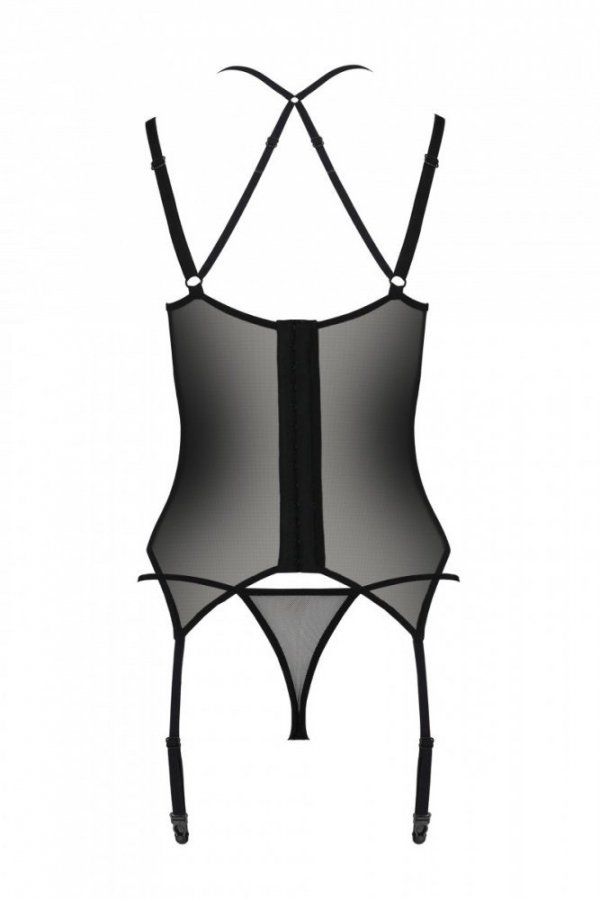 DROSERA CORSET Czarny gorset