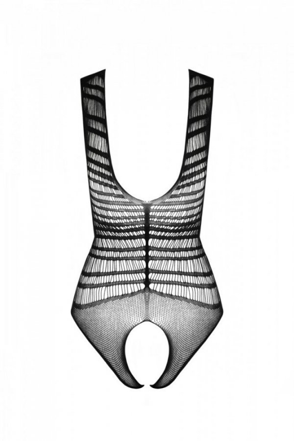 BS086 Bodystocking Czarny