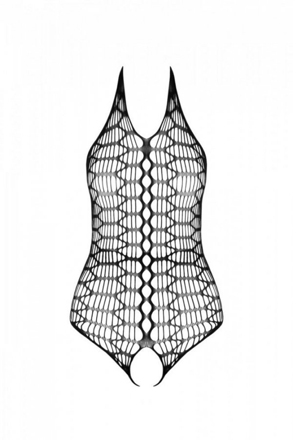 BS087 Bodystocking Czarny