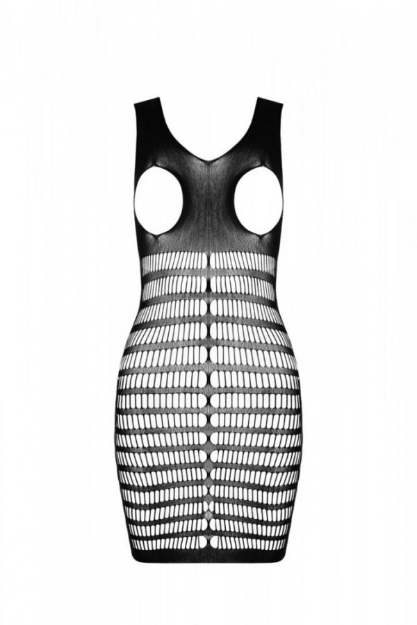 BS092 Bodystocking Czarny