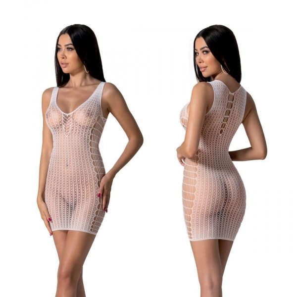BS097 Bodystocking Biały