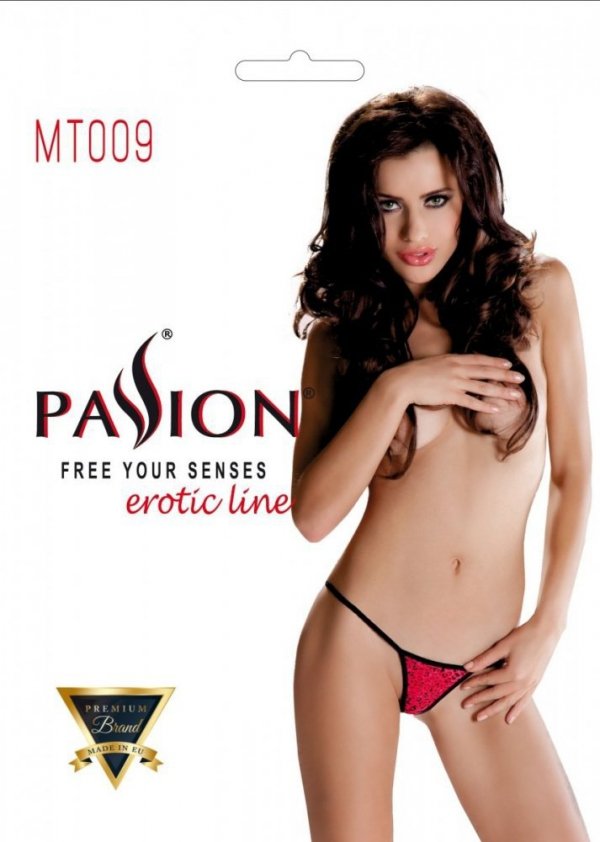 MT009 Beżowe stringi