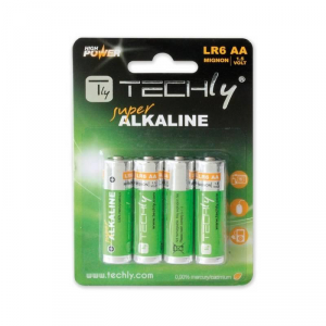 Baterie TECHLY Alkaliczna AA (LR06, FR6, R6, 15A, MN1500, AM3, UM3, HP7) Blister 306974