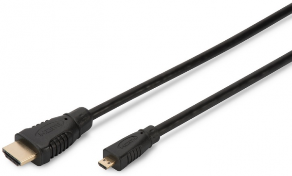 ASSMANN HDMI - Micro HDMI 2m /s1x HDMI 1x micro HDMI (wtyk)
