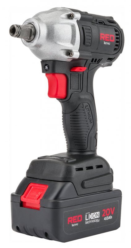 Klucz AKUMULATOROWY Udarowy do Kół 20V 4Ah 380Nm RED TECHNIC RTAKU0026