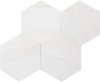 Hexagon z marmuru Glacier White