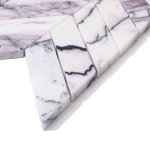 MOZAIKA  chevron z marmuru lilac, szlifowana  element 7x3,8cmx1cm 