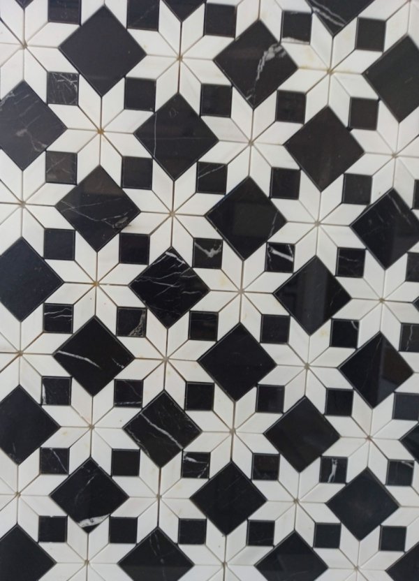 Marmur Glacier White &amp; Black