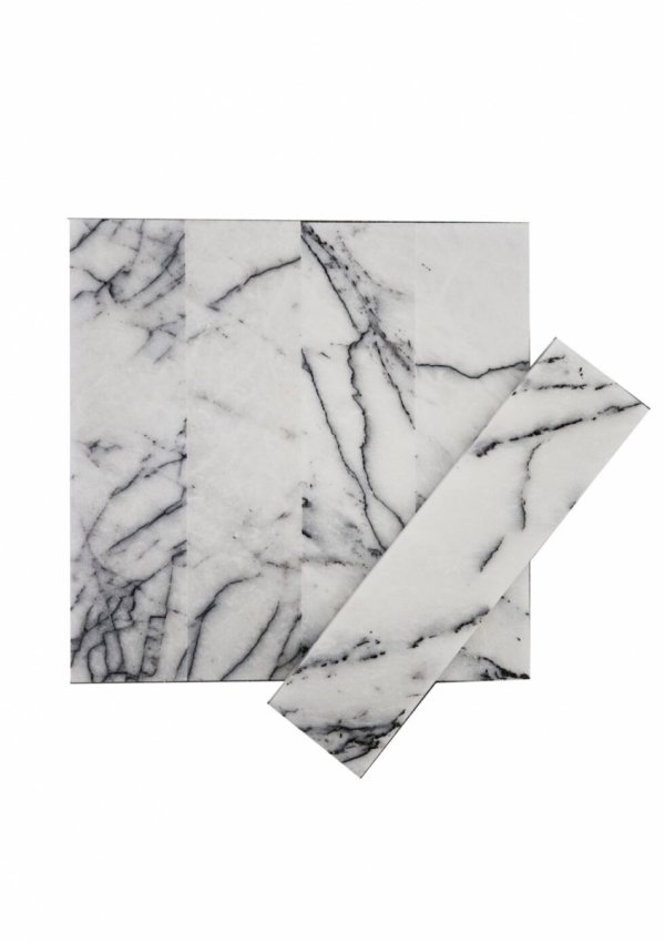 Płytki marmurowe z marmuru Lilac, gr.1 cm, wykończenie satynowe