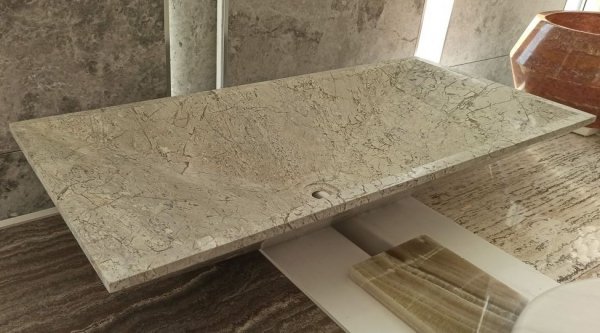 Umywalka z marmuru Tundra Grey