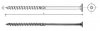 WKRĘT DO DREWNA Z ŁBEM STOŻKOWYM NA TORX 6*160MM T30