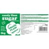 Kolorowy cukier do waty cukrowej zielony o smaku naturalnym 5kg