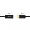 Przejściówka adapter jednokierunkowy z DisplayPort (męski) na HDMI (żeński) 1080P 60Hz 12bit czarny