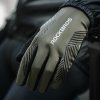 Rękawiczki rowerowe amortyzujące pełne rozmiar XXL - zielone