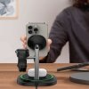 Ładowarka indukcyjna 3w1 do smartfona smartwatcha słuchawek Magnetic MagSafe - czarna
