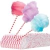 Papierowe patyczki do waty cukrowej 6/270mm - biało-czerwone 500szt.