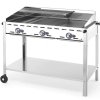 Grill gazowy Green Fire 3 palniki 17,4kW z osłoną i półką - Hendi 149591