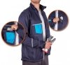 Bluza softshell robocza męska-trójwarstwowy materiał wodoodporny z membraną-FIRI : Nazwa własna koloru - Granatowy, Rozmiar - M