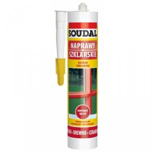 SILIKON SZKLARSKI SOUDAL BIAŁY 280ML