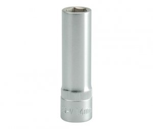 NASADKA DŁUGA 6-KĄTNA CHROMOWANA 1/2'' 14MM