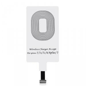 Adapter do bezprzewodowego ładowania Qi Lightning wkładka indukcyjna biały