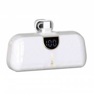 Powerbank mini 5000mAh mini 2x USB-C - biały