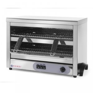 Opiekacz toster salamander kwarcowy GN1/1 timer 4500W 400V - Hendi 264331