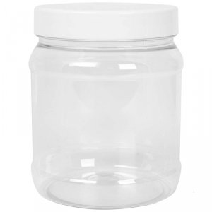 Słoik okrągły z pokrywką gwint 100/400 transparentny 1000ml