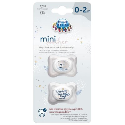 Smoczek sil.0-2 sym.mini 2 szt