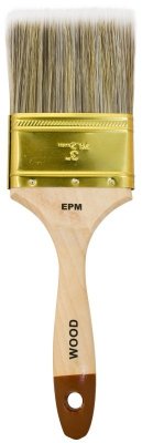 PĘDZEL ANGIELSKI PŁASKI WOOD 76MM - 3&#039;