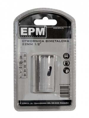 OTWORNICA BI-METALOWA 22MM UCHWYT 1/2&#039;&#039;