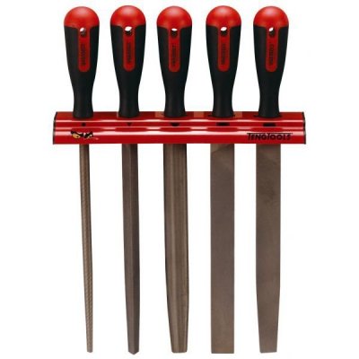 ZESTAW PILNIKÓW DO METALU 250MM Z WIESZAKIEM  5SZT.