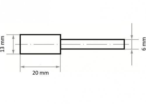 ŚCIERNICA TRZPIENIOWA EKWBR 60 O/P V7 13*20*6