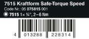 WKRĘTAK DYNAMOMETRYCZNY SAFE-TORQUE SPEED 7515,2-6 NM, 1/4&#039;&#039;