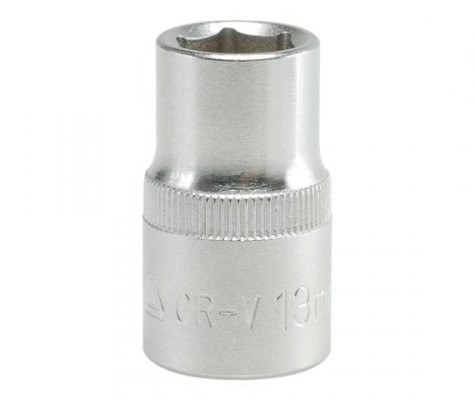 NASADKA KRÓTKA 6-KĄTNA CHROMOWANA 1/2&#039;&#039; 13MM