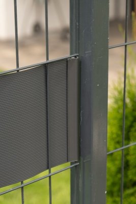 Klipsy do taśm ogrodzeniowych 10 szt. STANDARD BRĄZOWE