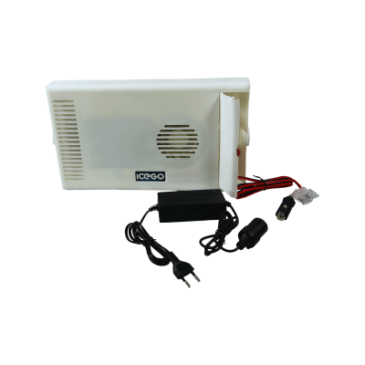 Lodówka samochodowa elektryczna 30L KAMAI ICEGO, zasilanie 12-230V, szara